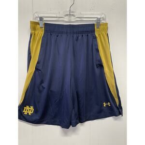 Under Armour Men's Notre Dame Shorts Size Large Navy & Gold
